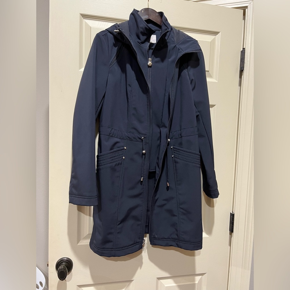 Laundry worn once knee length coat.